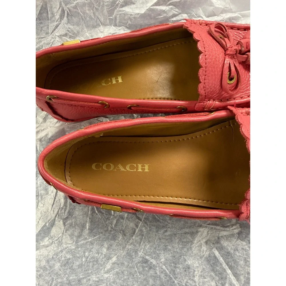 Coach leather pink